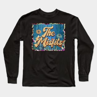 Vintage Misfits Name Flowers Limited Edition Classic Styles Long Sleeve T-Shirt